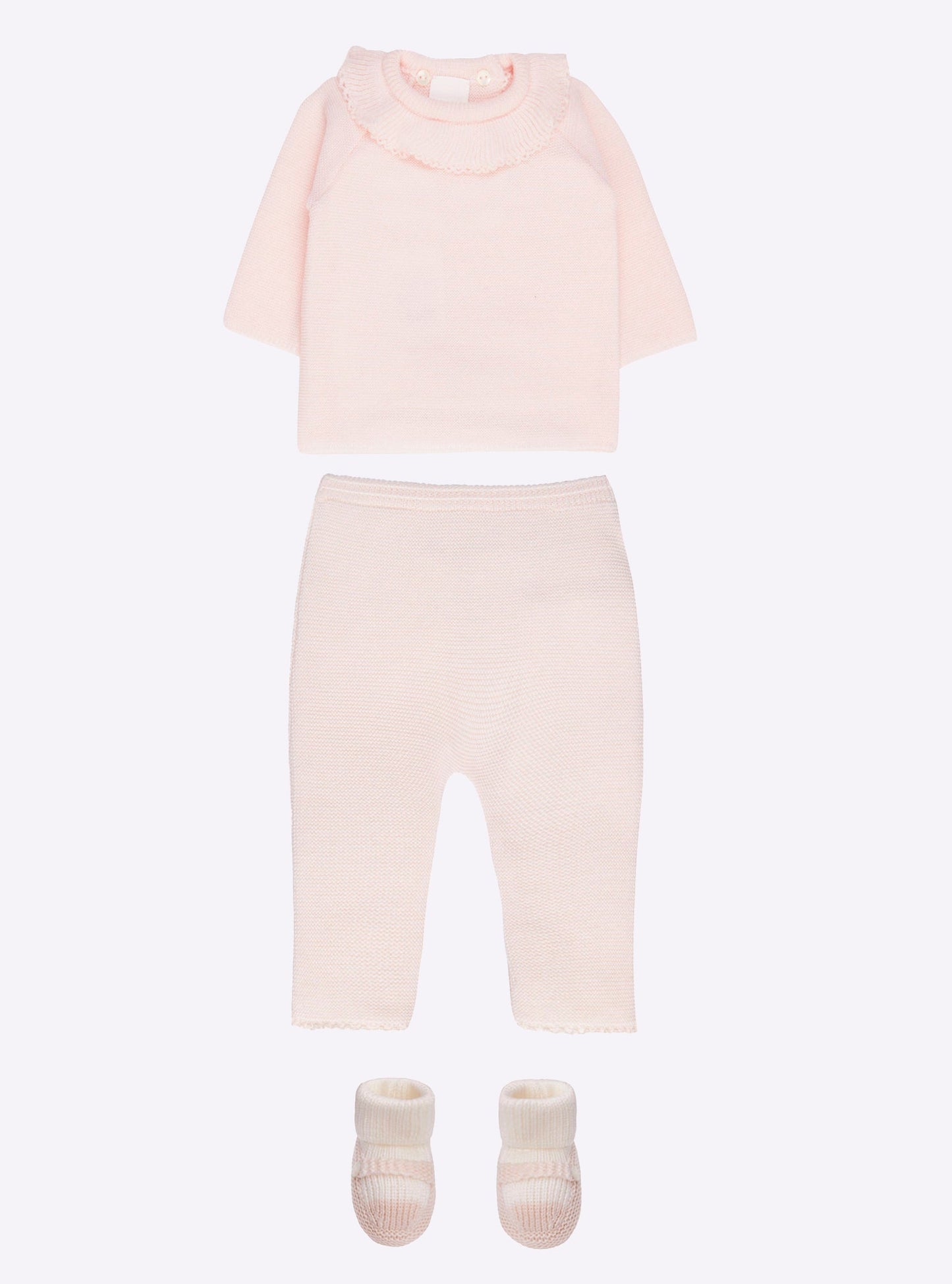 brassière bébé à col volanté