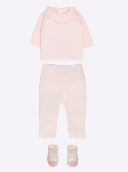 brassière bébé à col volanté