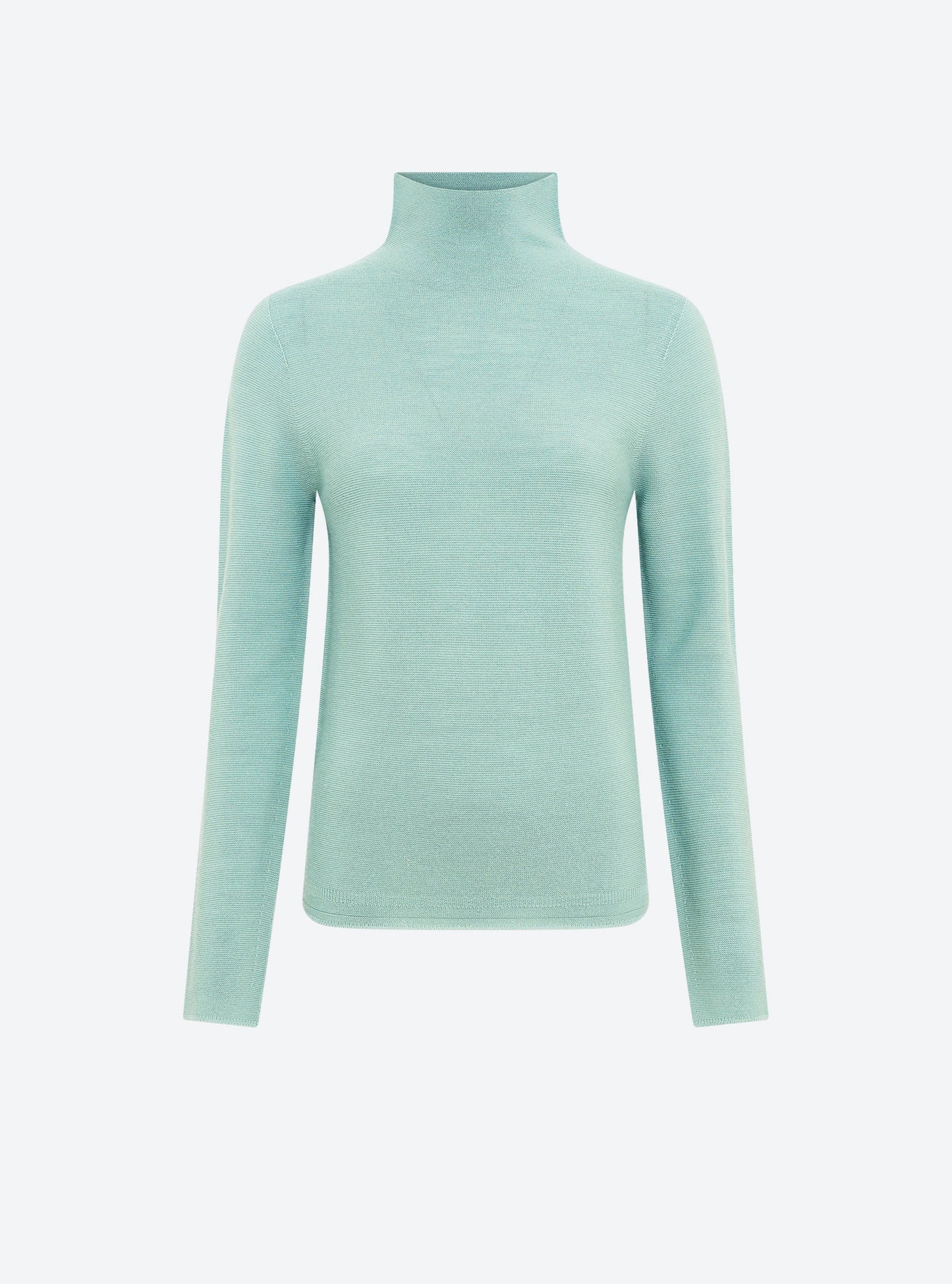 top maille point mousse col montant