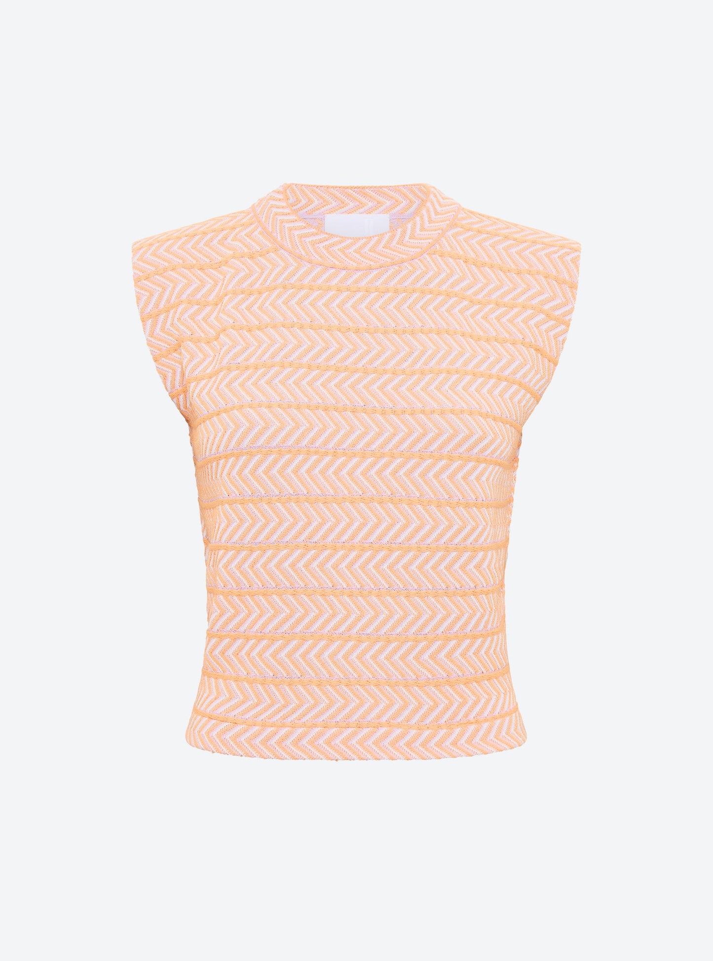 top en maille panier tressé