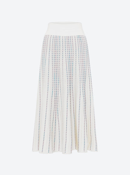 jupe longue maille bijou
