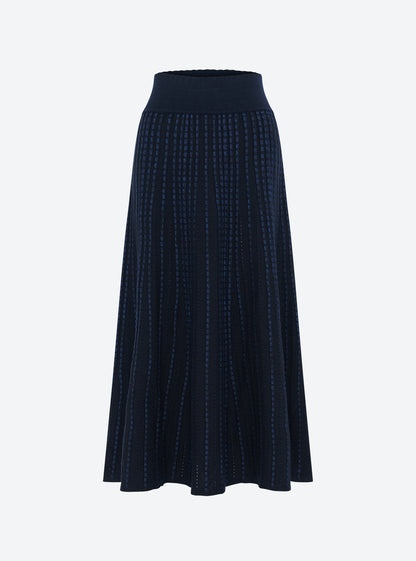 jupe longue maille bijou
