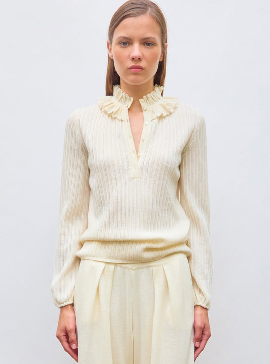 blouse maille mini-chevrons