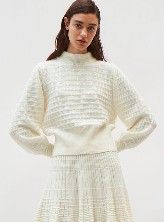 pull maille manches blousantes
