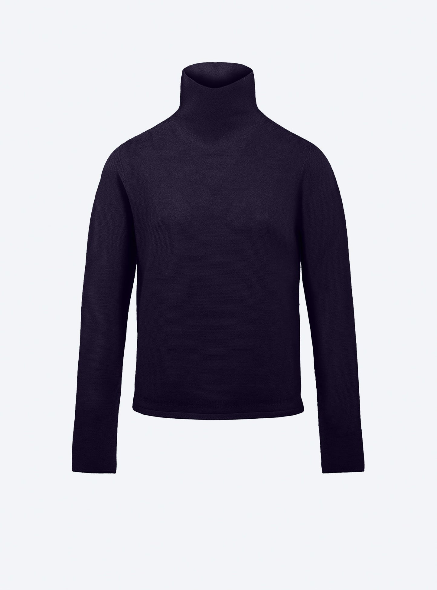 top maille point mousse col montant