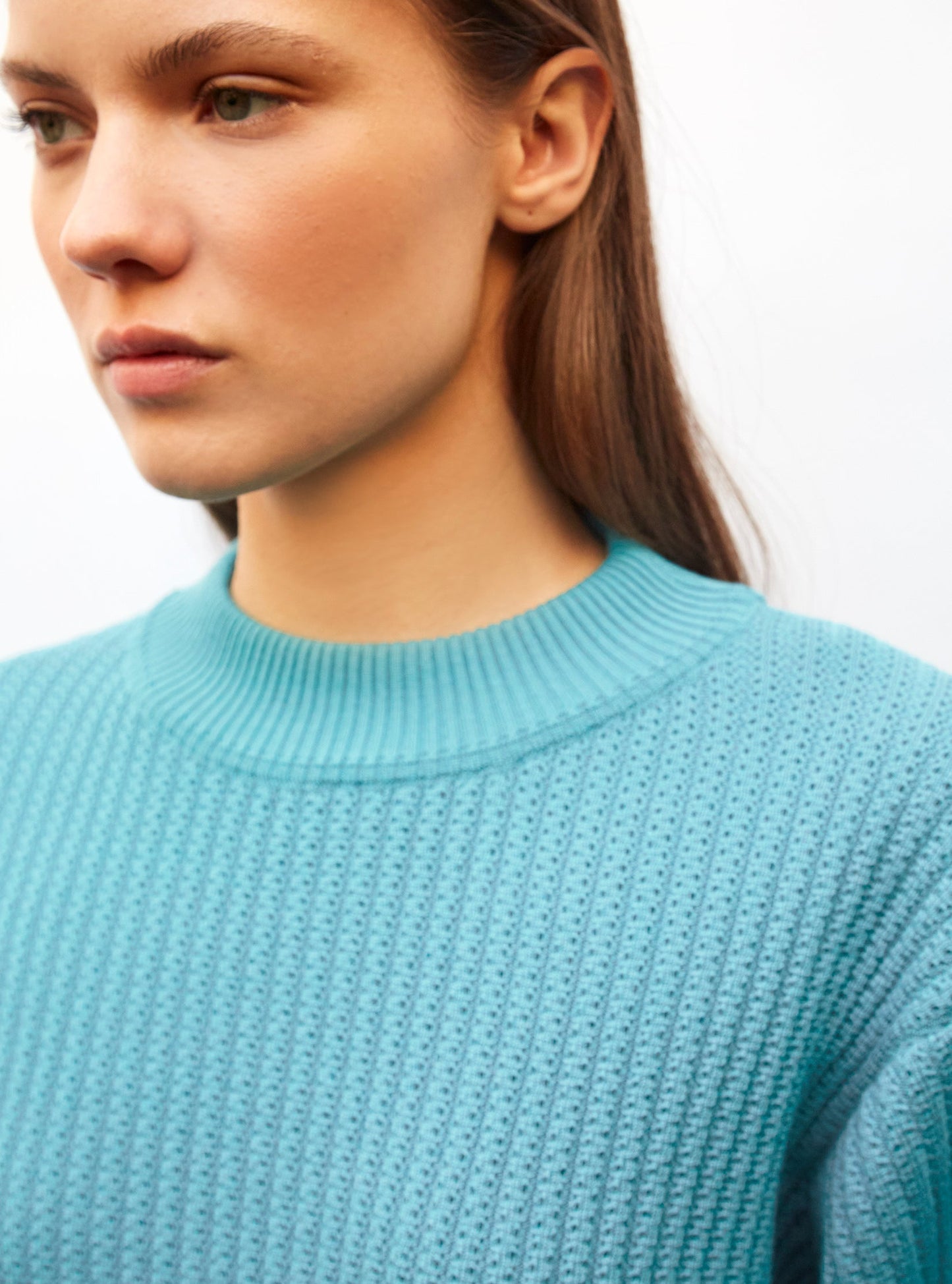 sweater en maille torsade