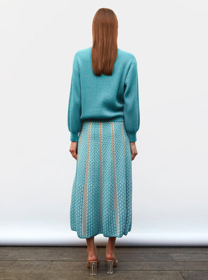 sweater en maille torsade
