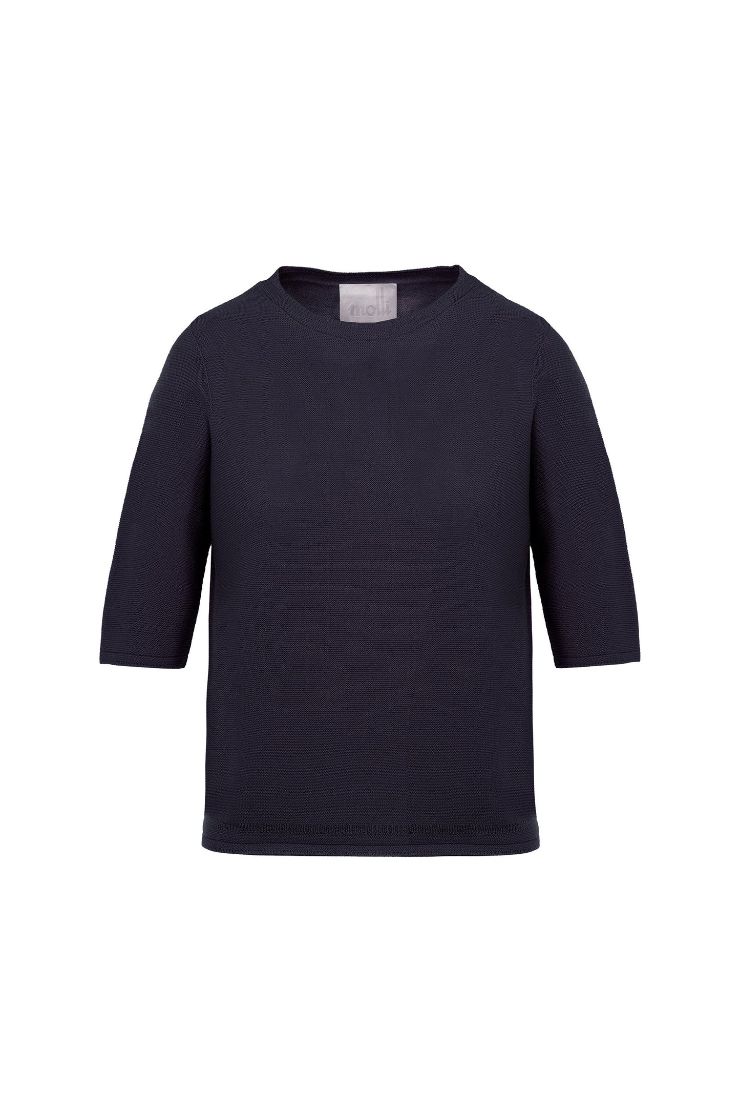 top fin maille manches coudes