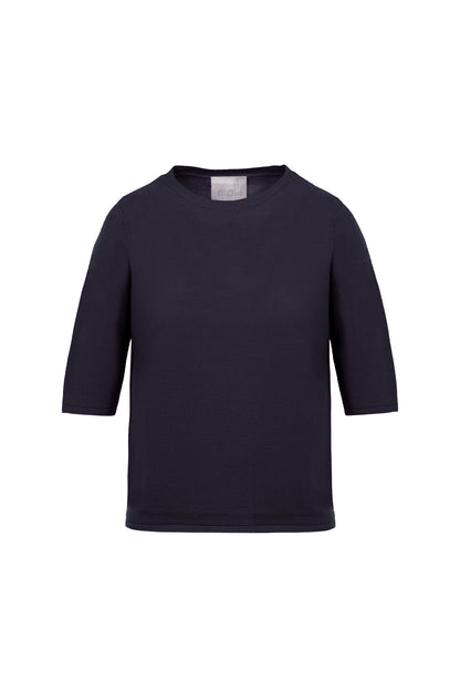 top fin maille manches coudes