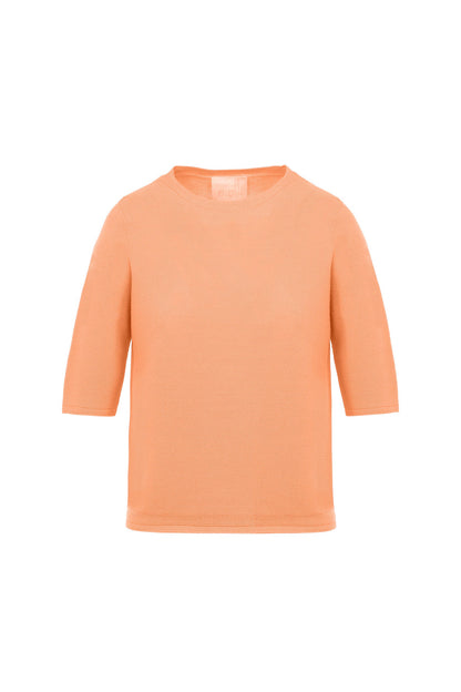 top fin maille manches coudes