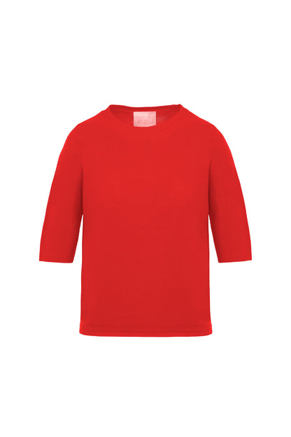top fin maille manches coudes