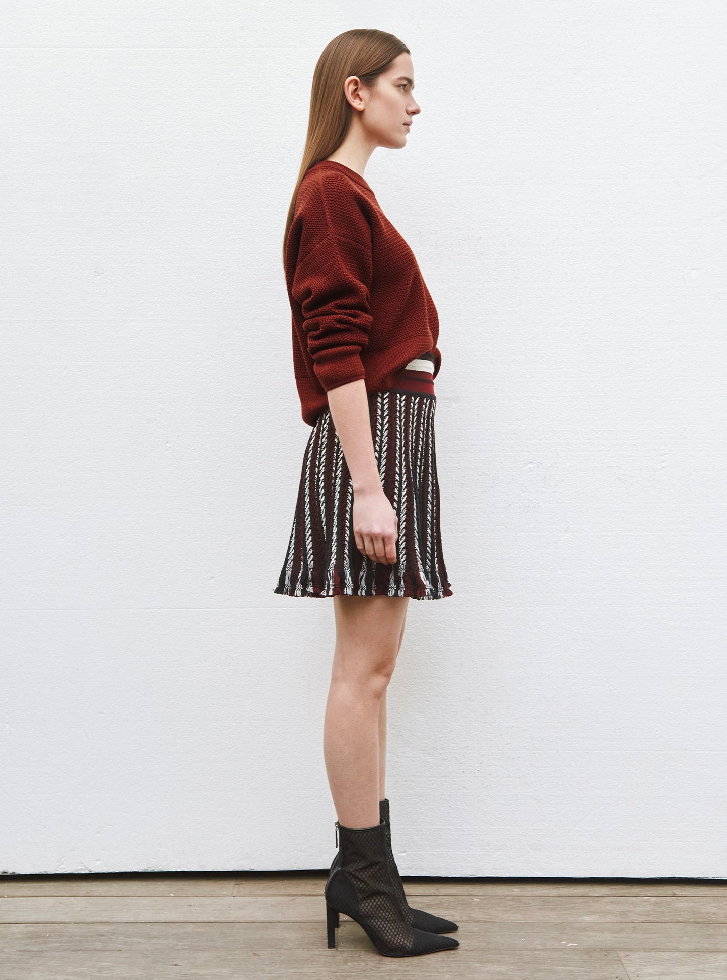 pull court en maille ondulée