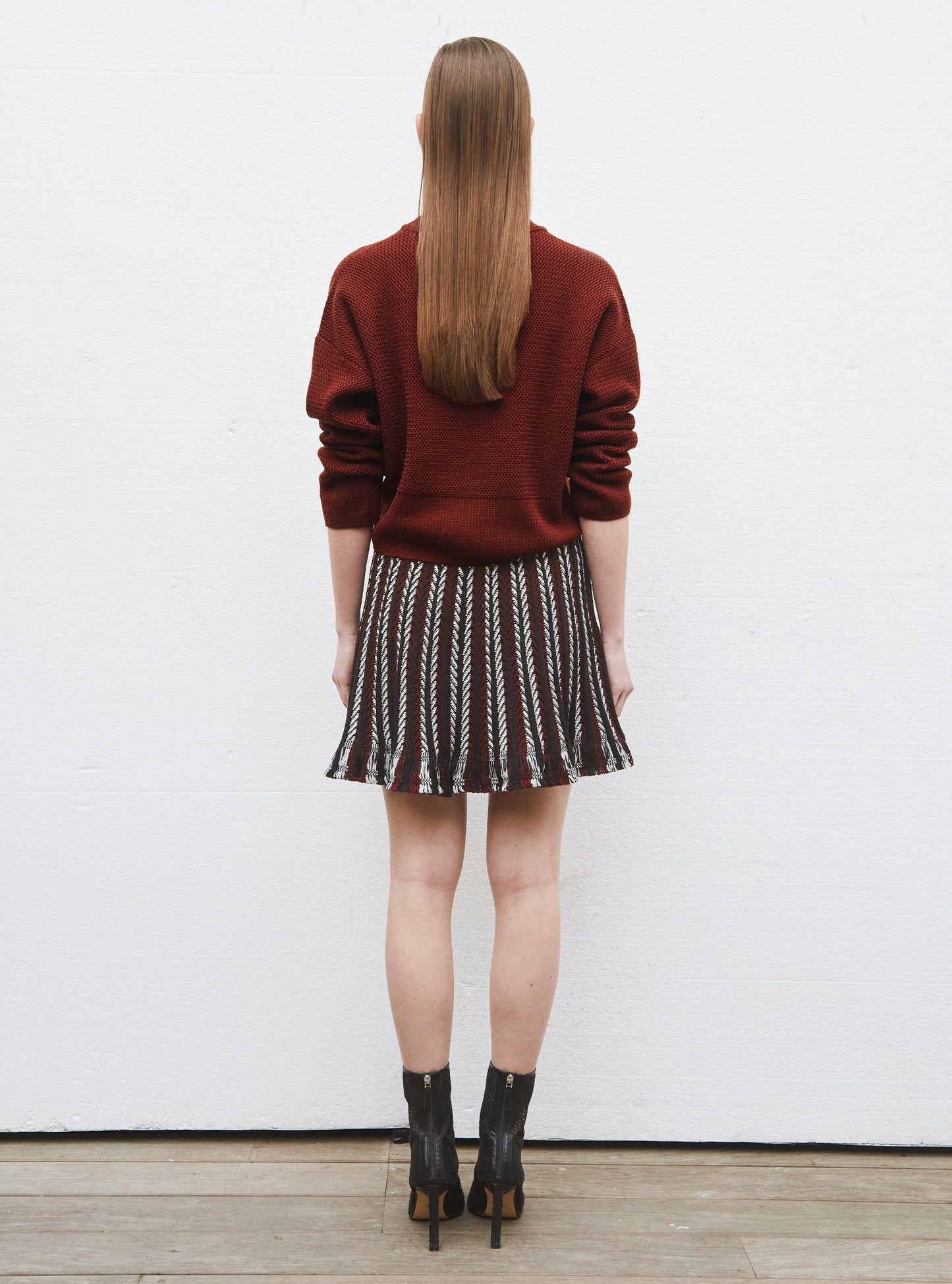 pull court en maille ondulée