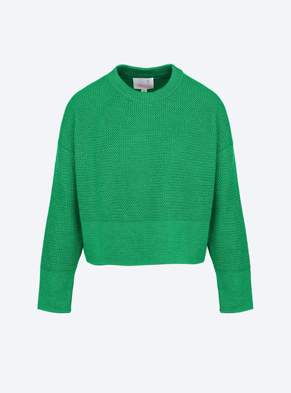 pull court en maille ondulée