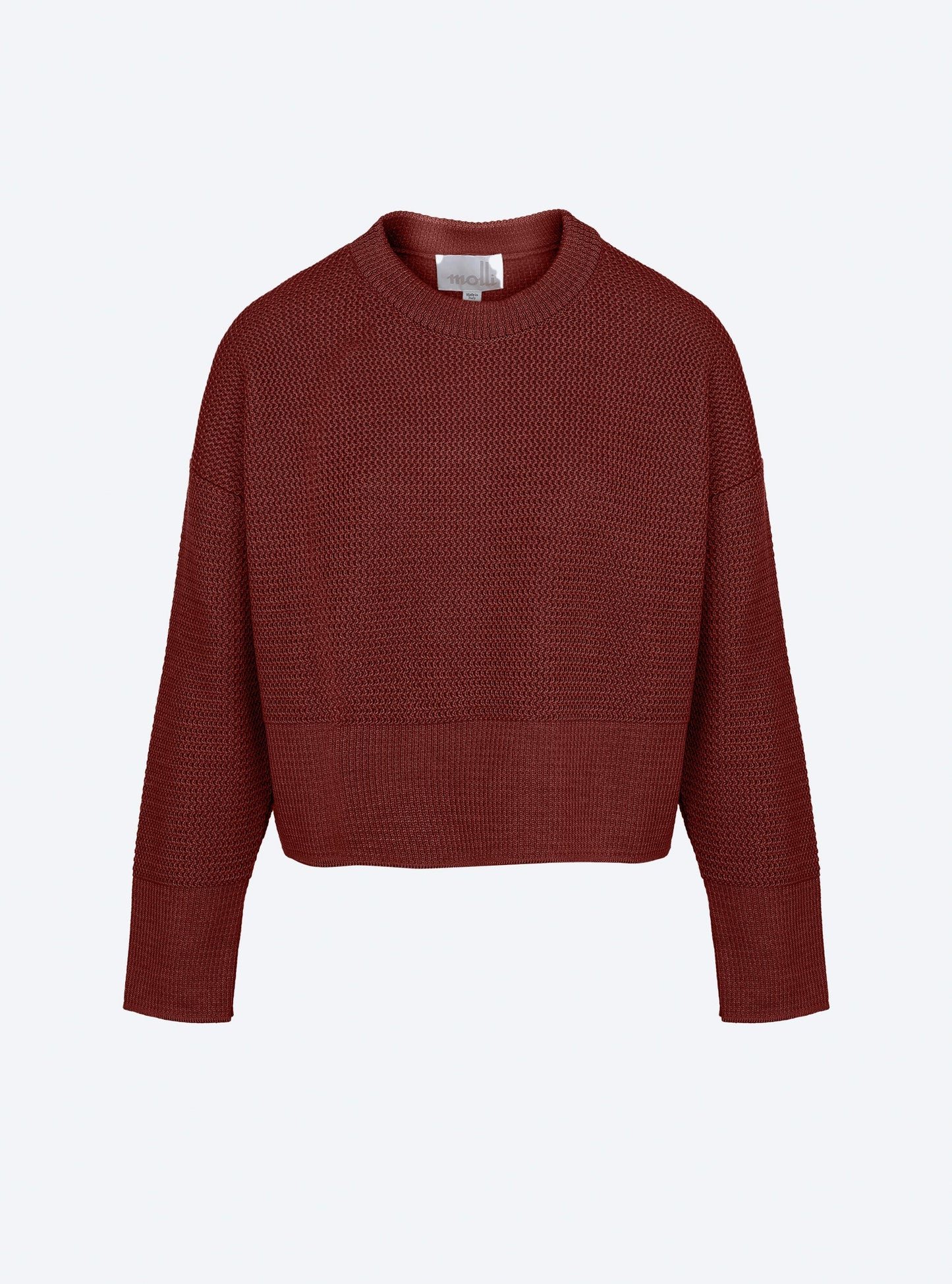 pull court en maille ondulée
