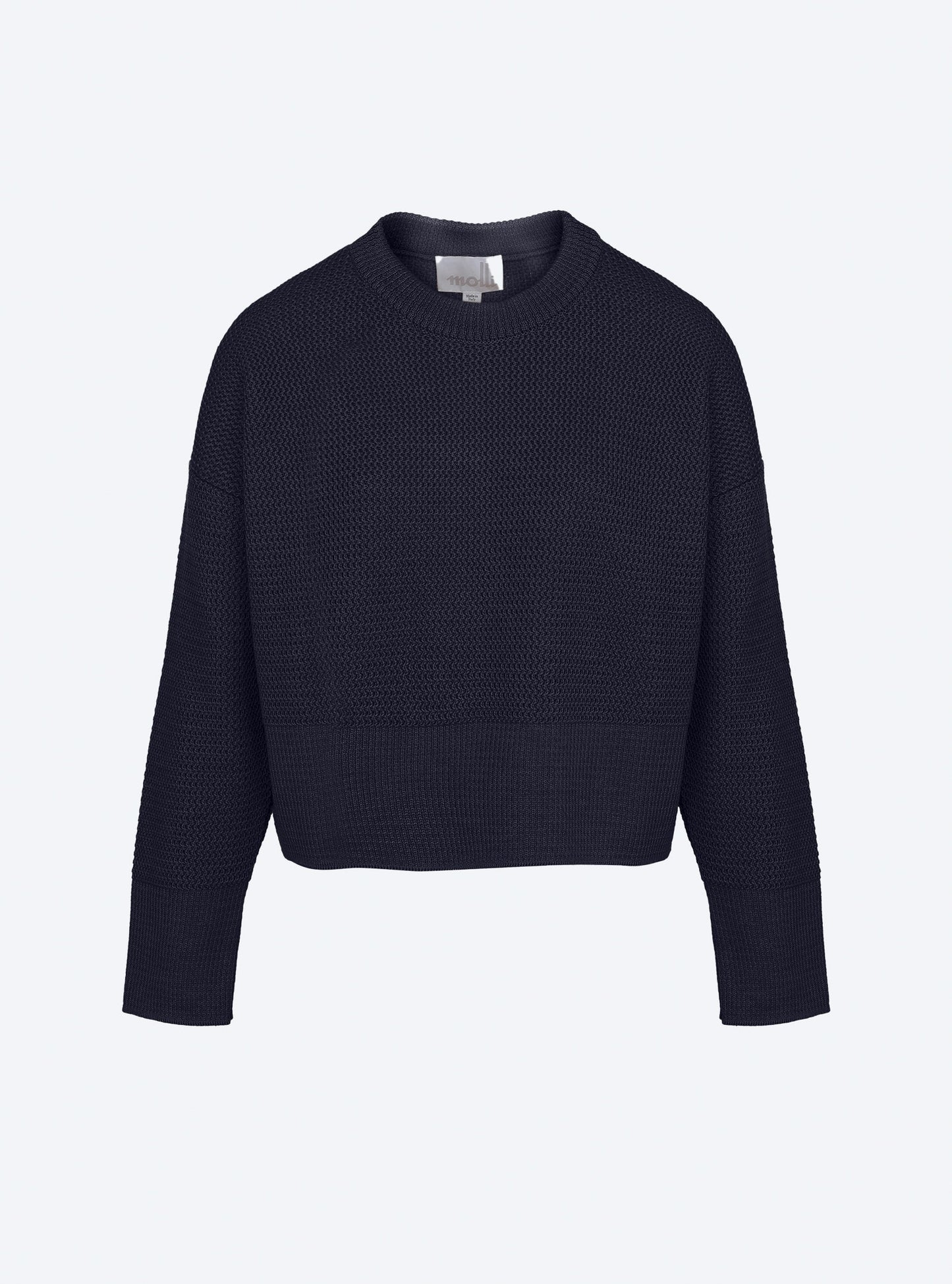 pull court en maille ondulée