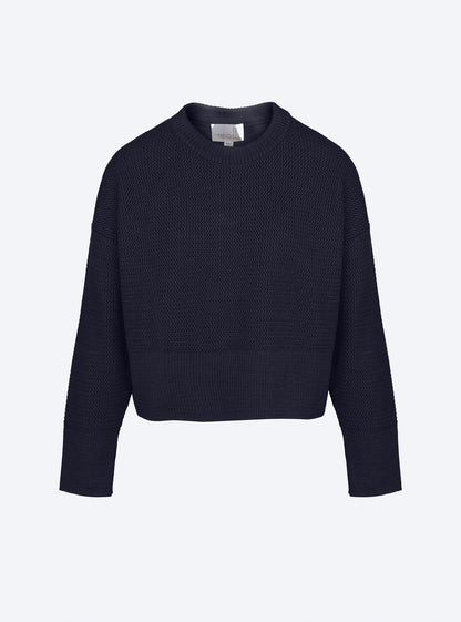 pull court en maille ondulée