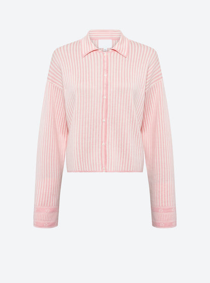 chemise maille fines rayures