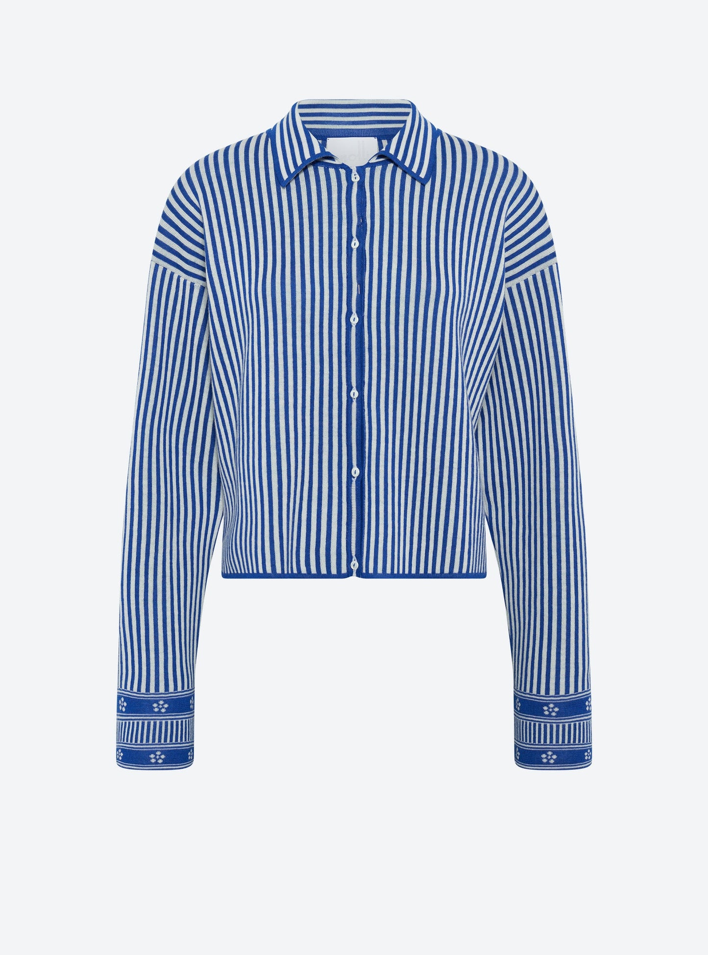 chemise maille fines rayures