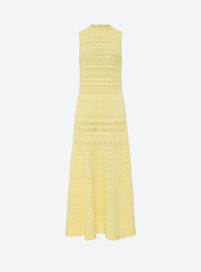 robe longue maille croquet