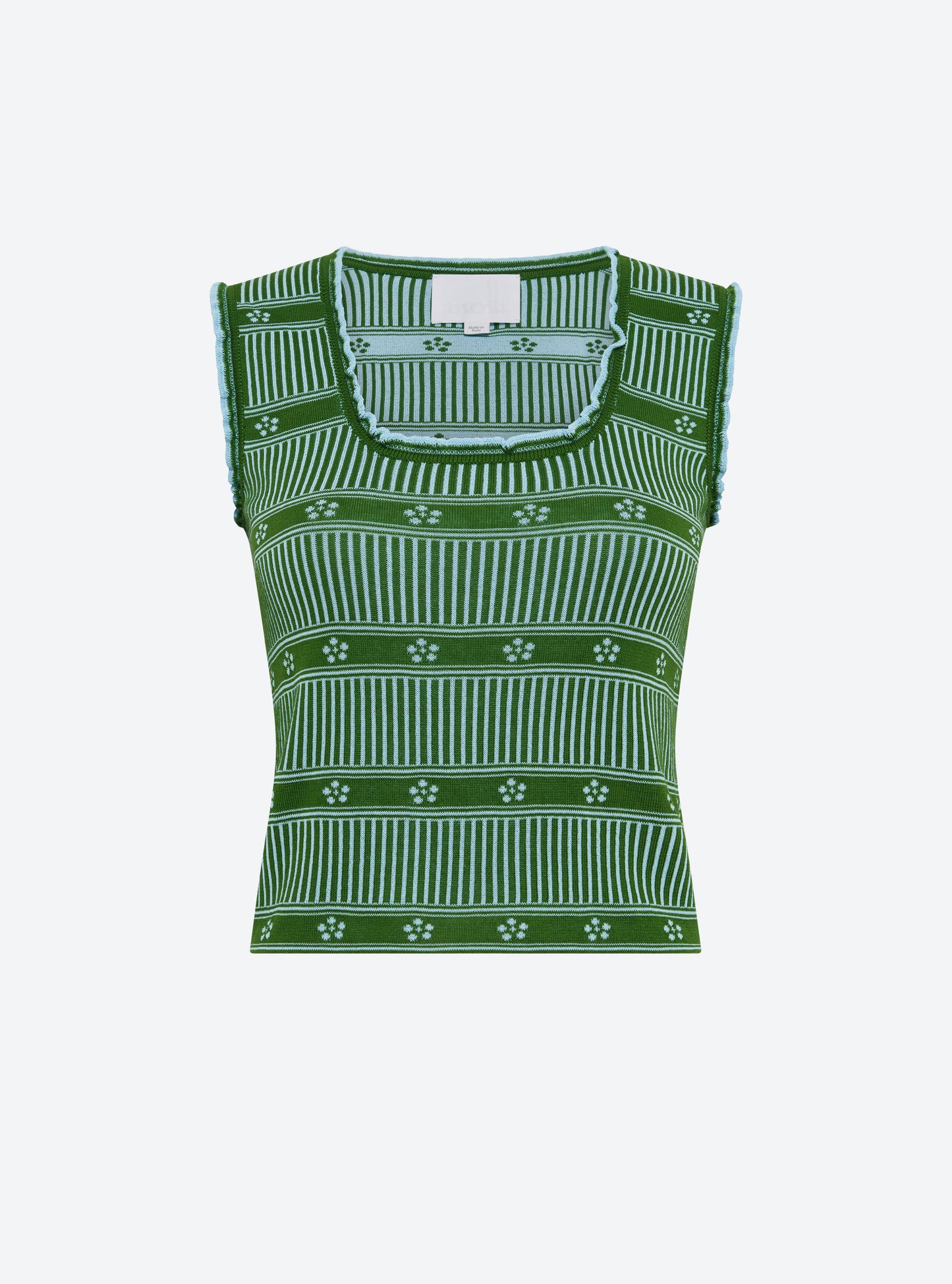 débardeur maille mini fleurs