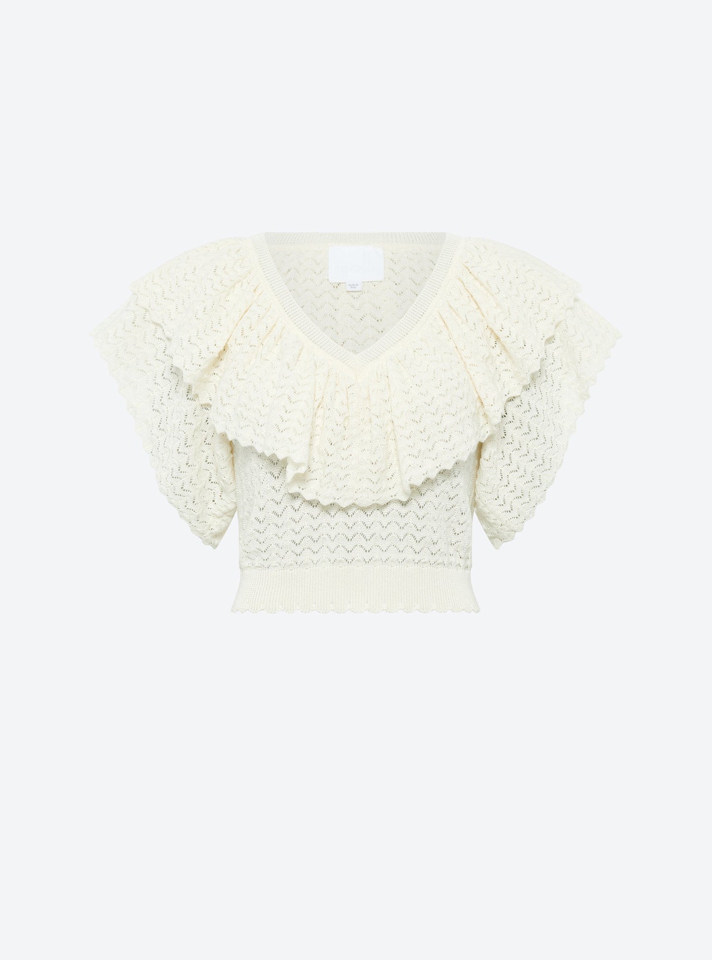 top v maille pointelle
