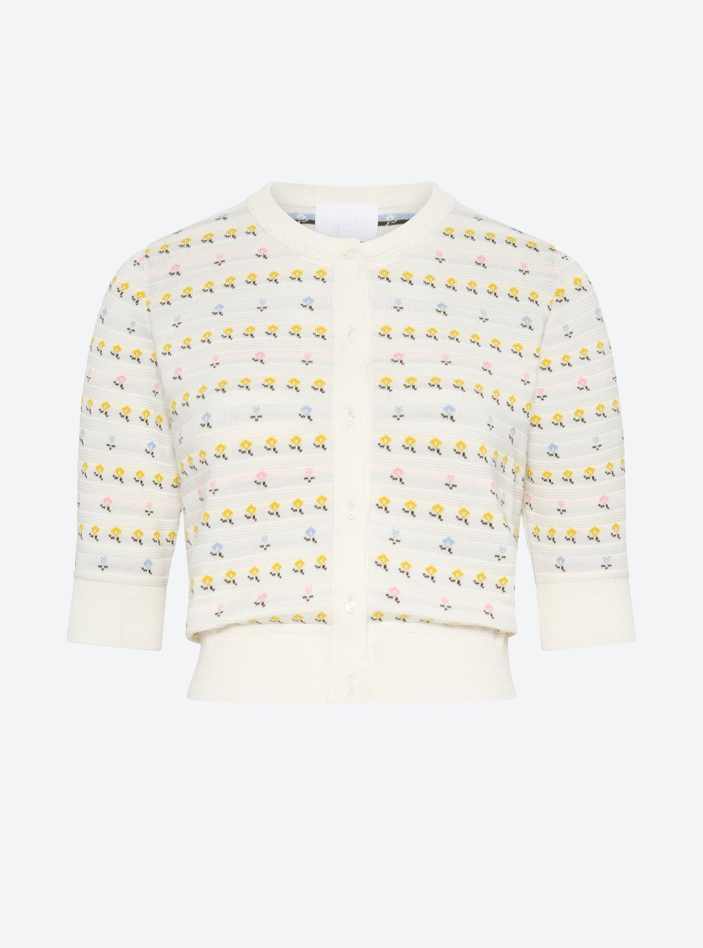 cardigan maille herbier