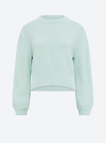 pull court maille damier