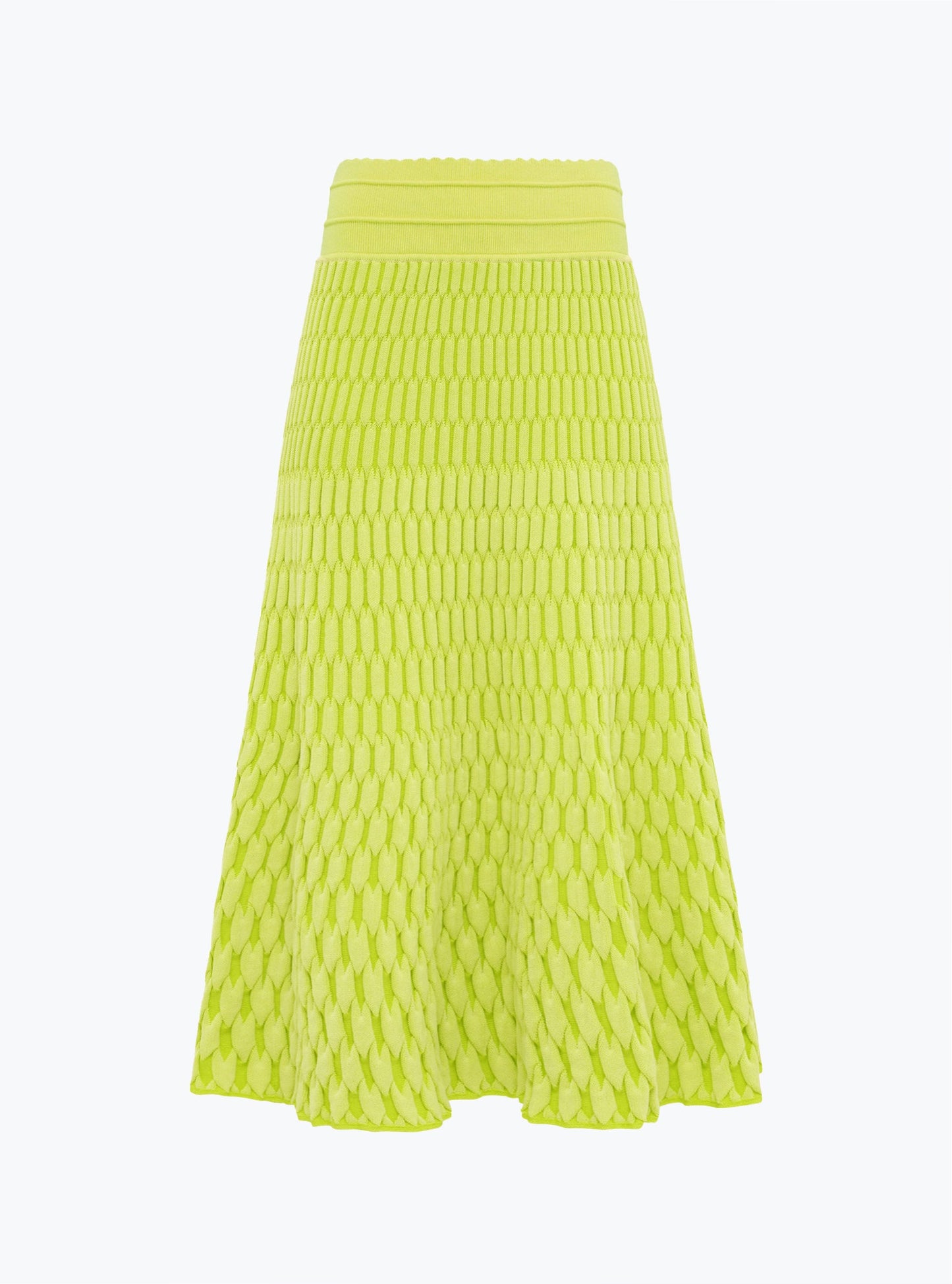 jupe longue maille zellige unie