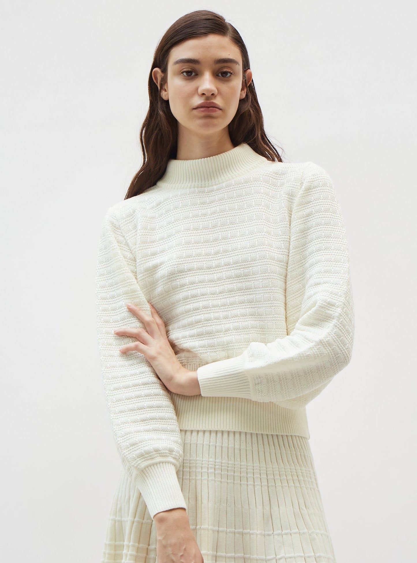 pull maille manches blousantes