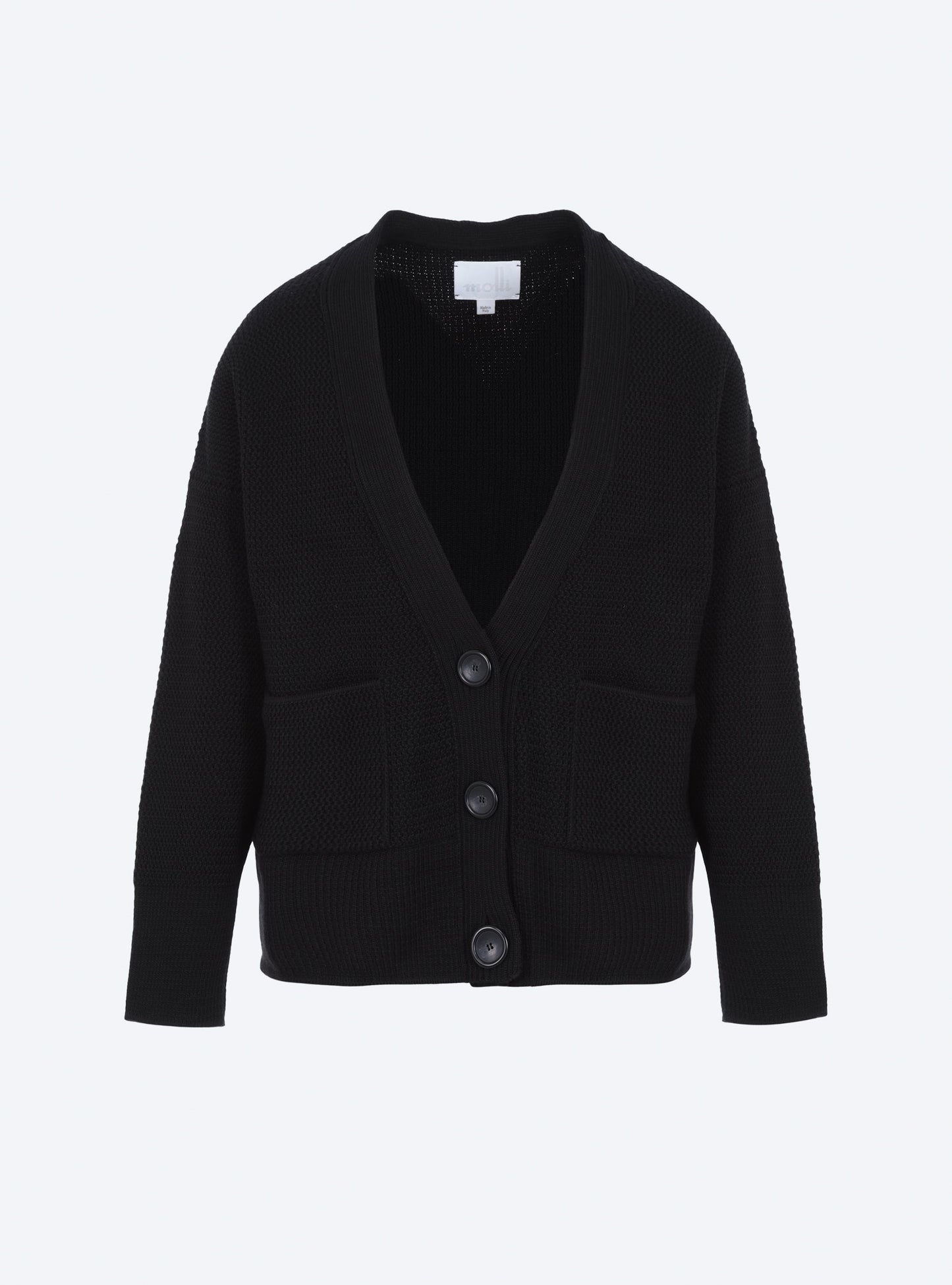 grand cardigan en maille ondulée