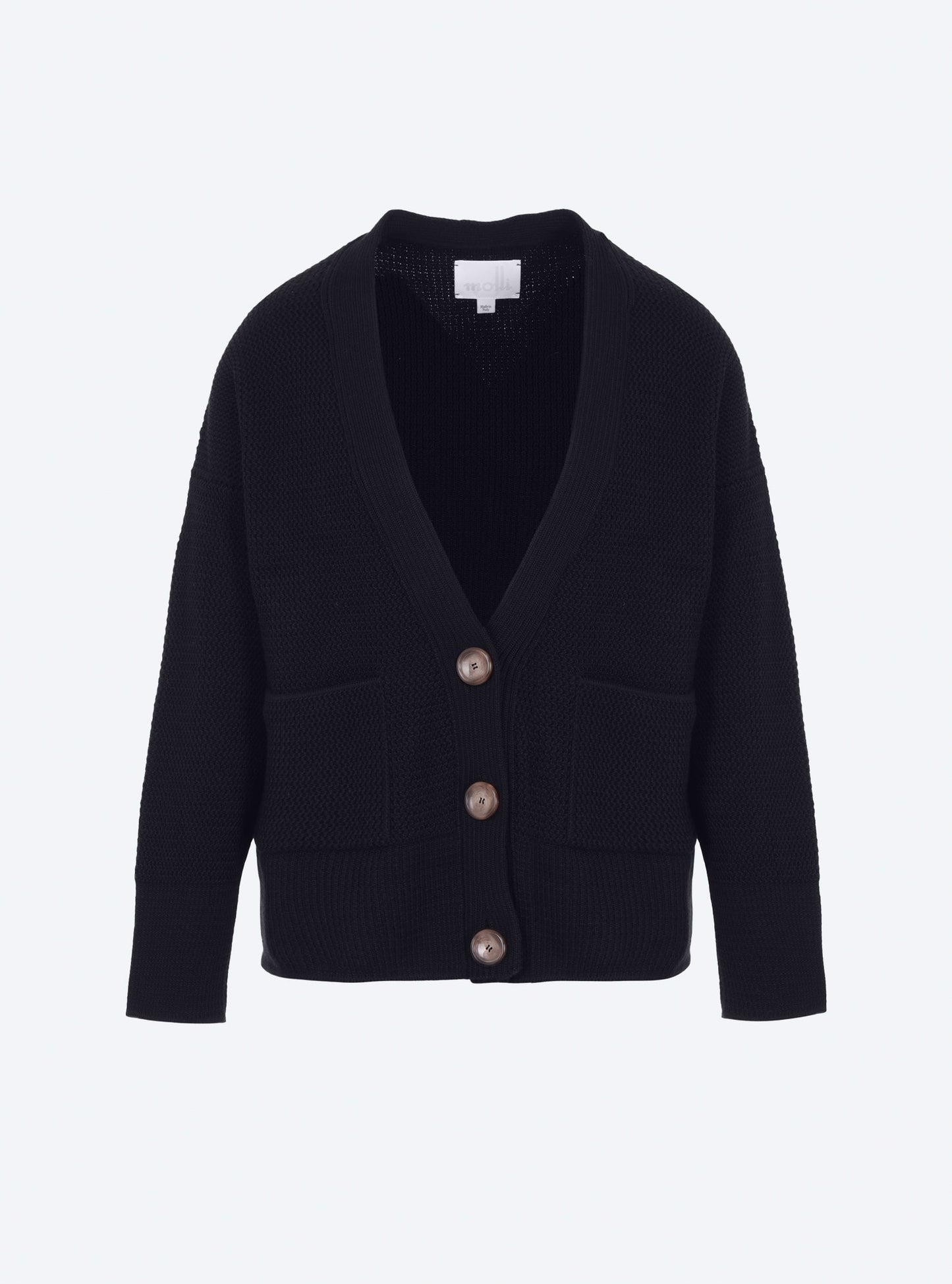grand cardigan en maille ondulée