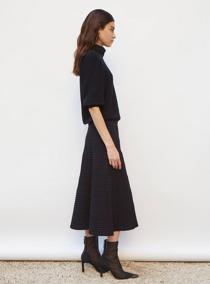 top en maille col enveloppant