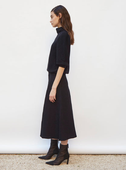top en maille col enveloppant