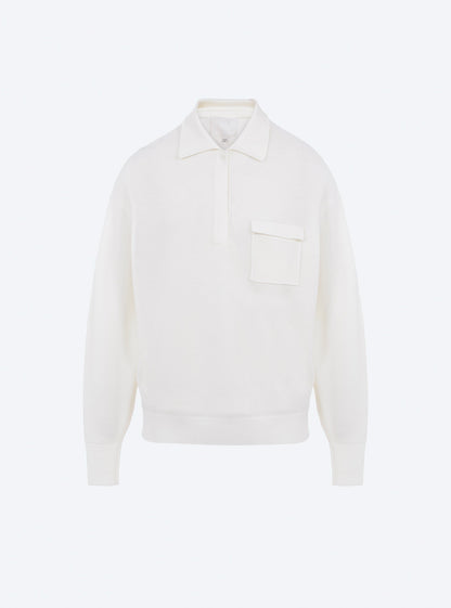 chemise maille col gansé