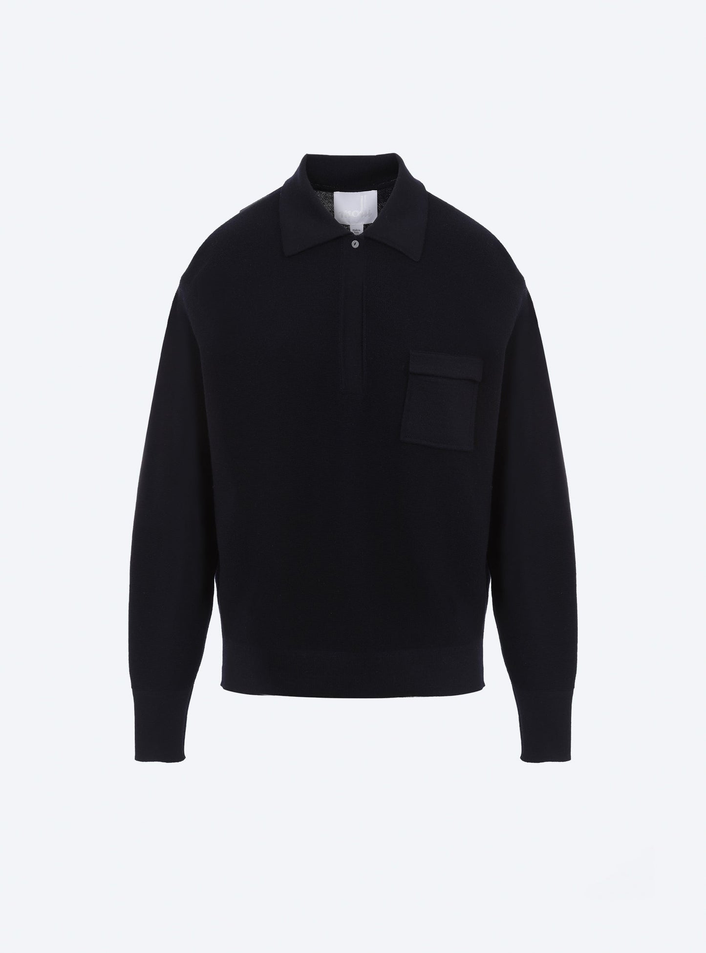 chemise maille col gansé