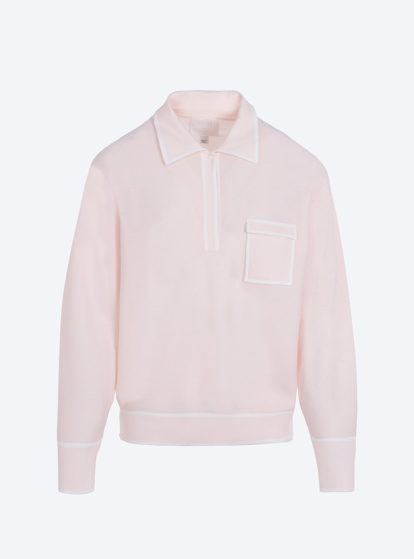 chemise maille col gansé