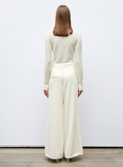 polo fin en maille point mousse