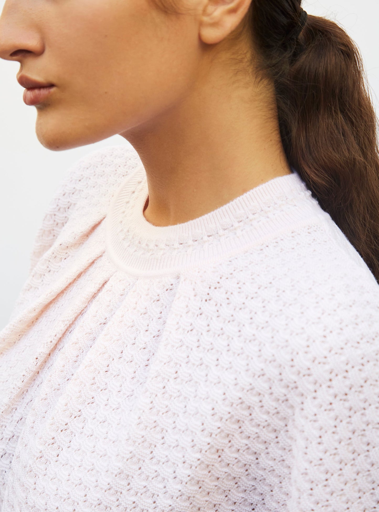 top ample en maille pointelle