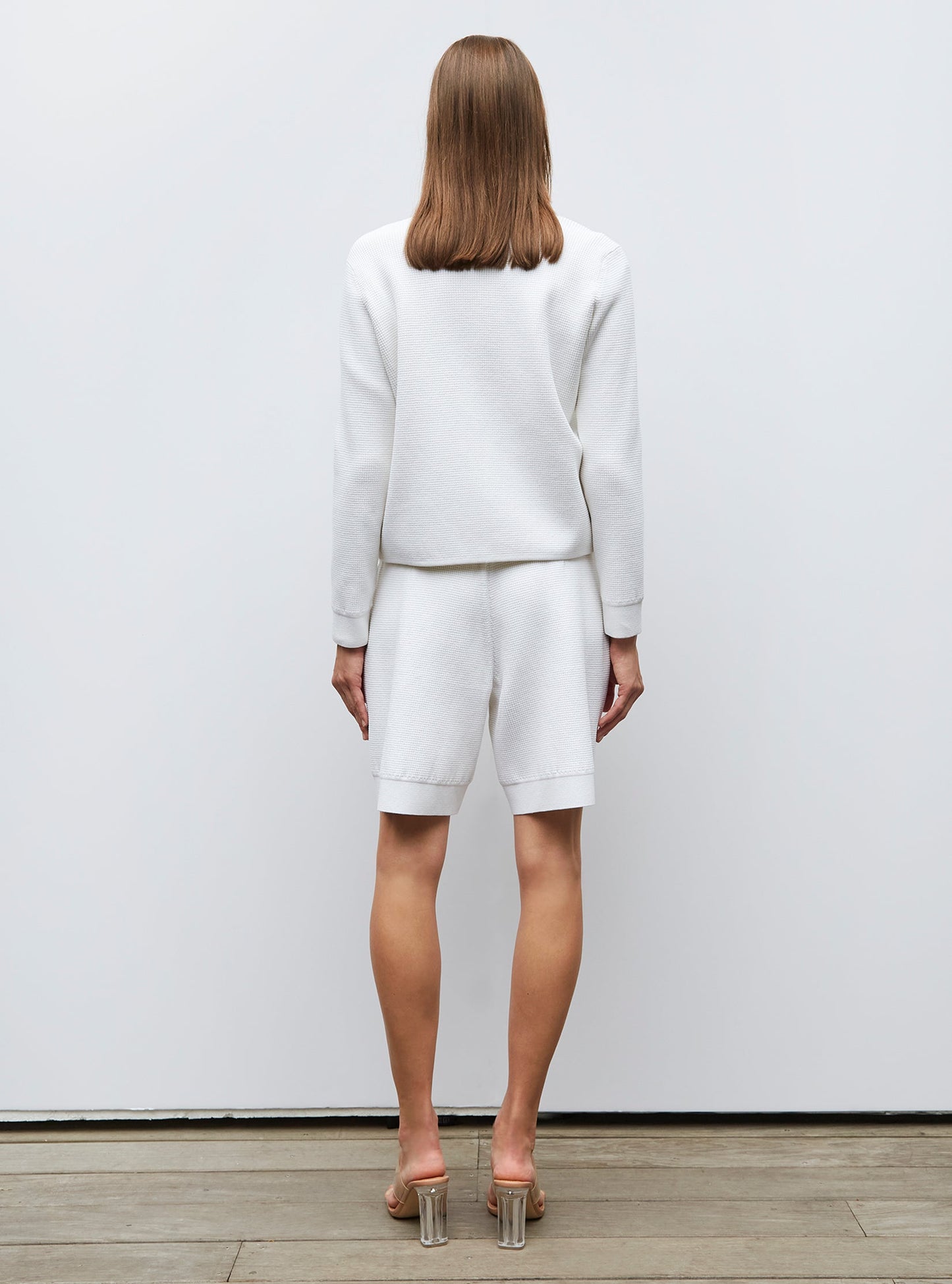 veste en maille mini côte piquée