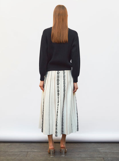 sweater en maille torsade