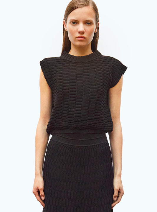 top maille zellige uni