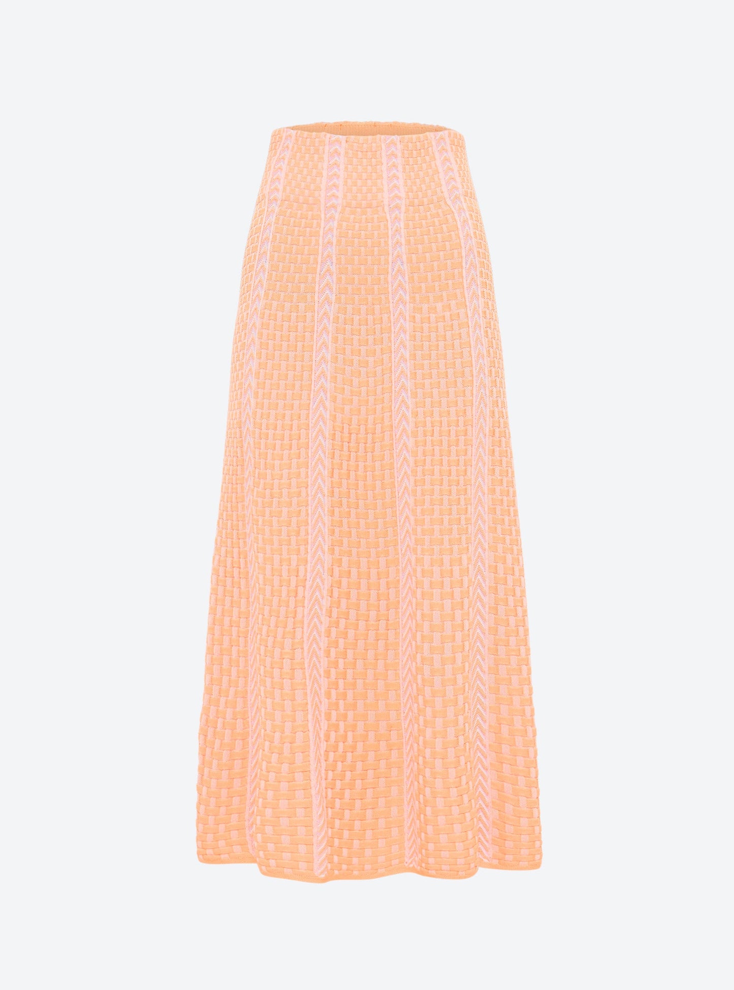 jupe en maille panier tressé