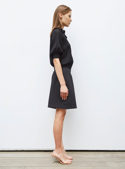 short en maille mini côte piquée