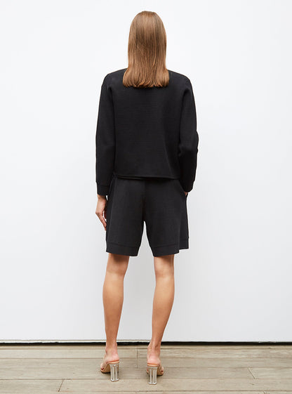 veste en maille mini côte piquée