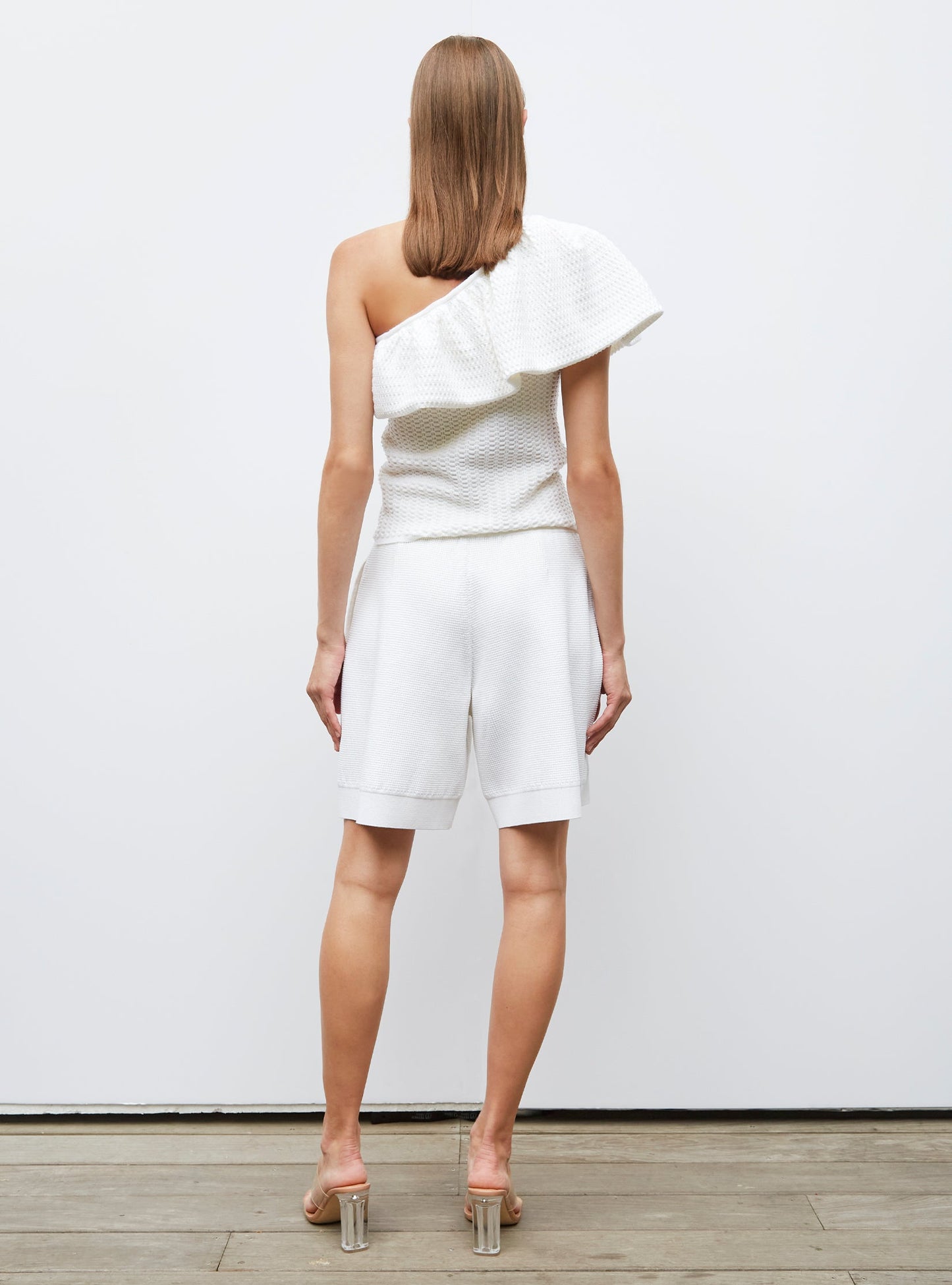 short en maille mini côte piquée