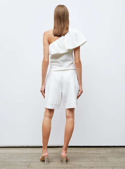 short en maille mini côte piquée