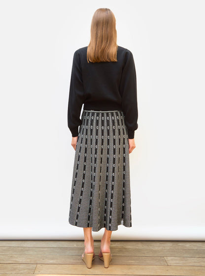 chemise maille brodée main