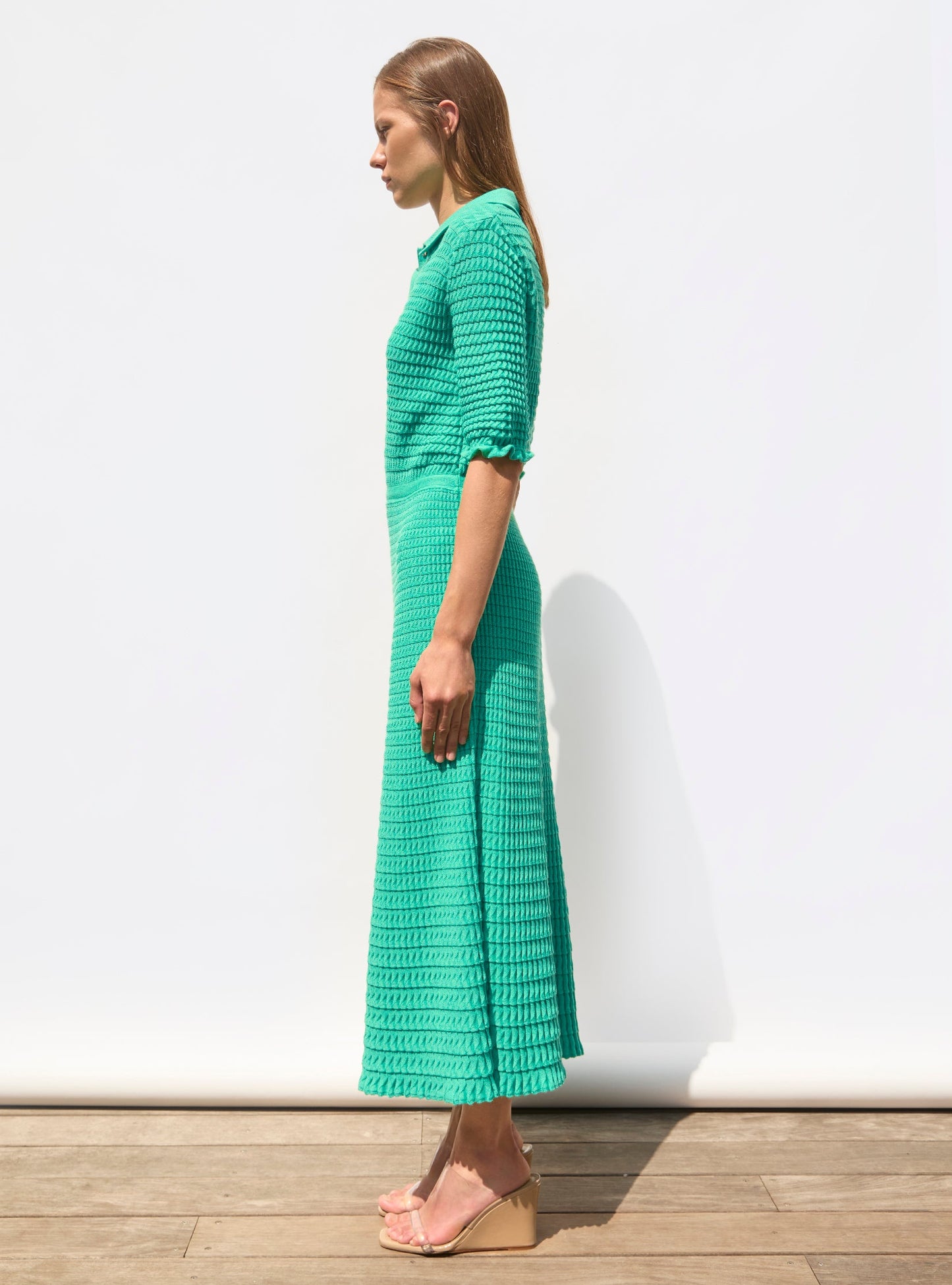 robe longue maille origami