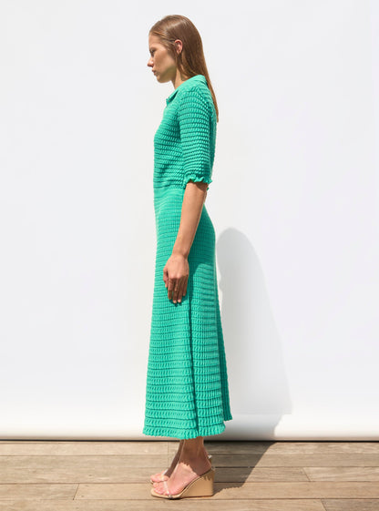 robe longue maille origami